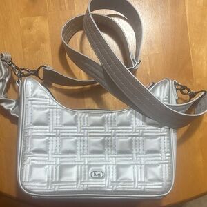 Lug Women's Shimmering Silver Crossbody Bag